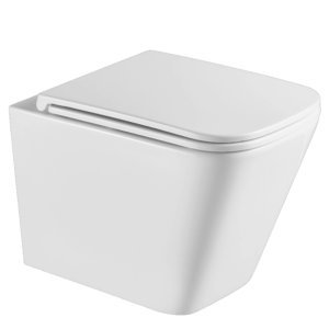 Invena Florina, zestaw miska wc wisząca bezkołnierzowa, system cichego spłukiwania, deska wolnoopadającą