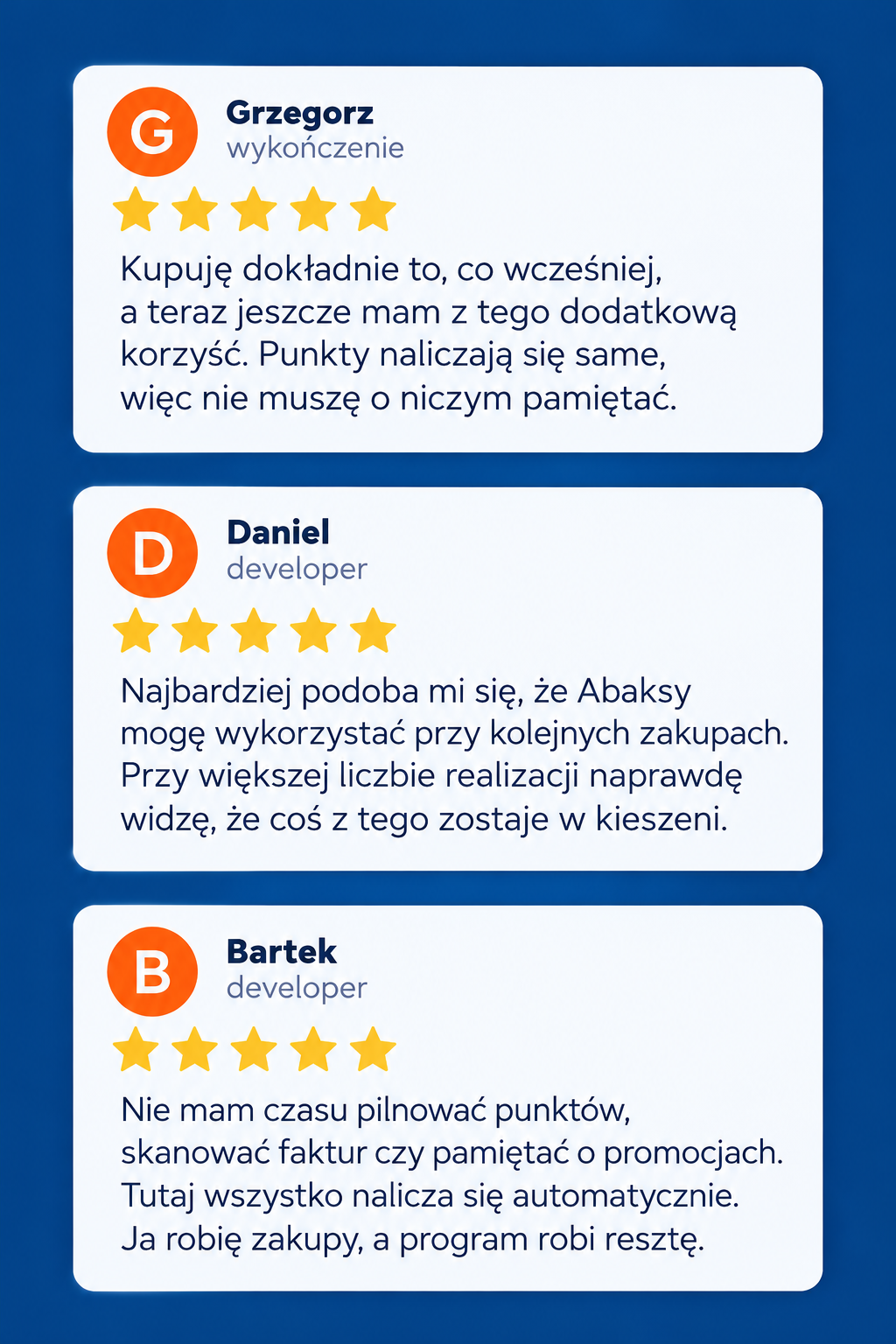 Opinie naszych klientów
